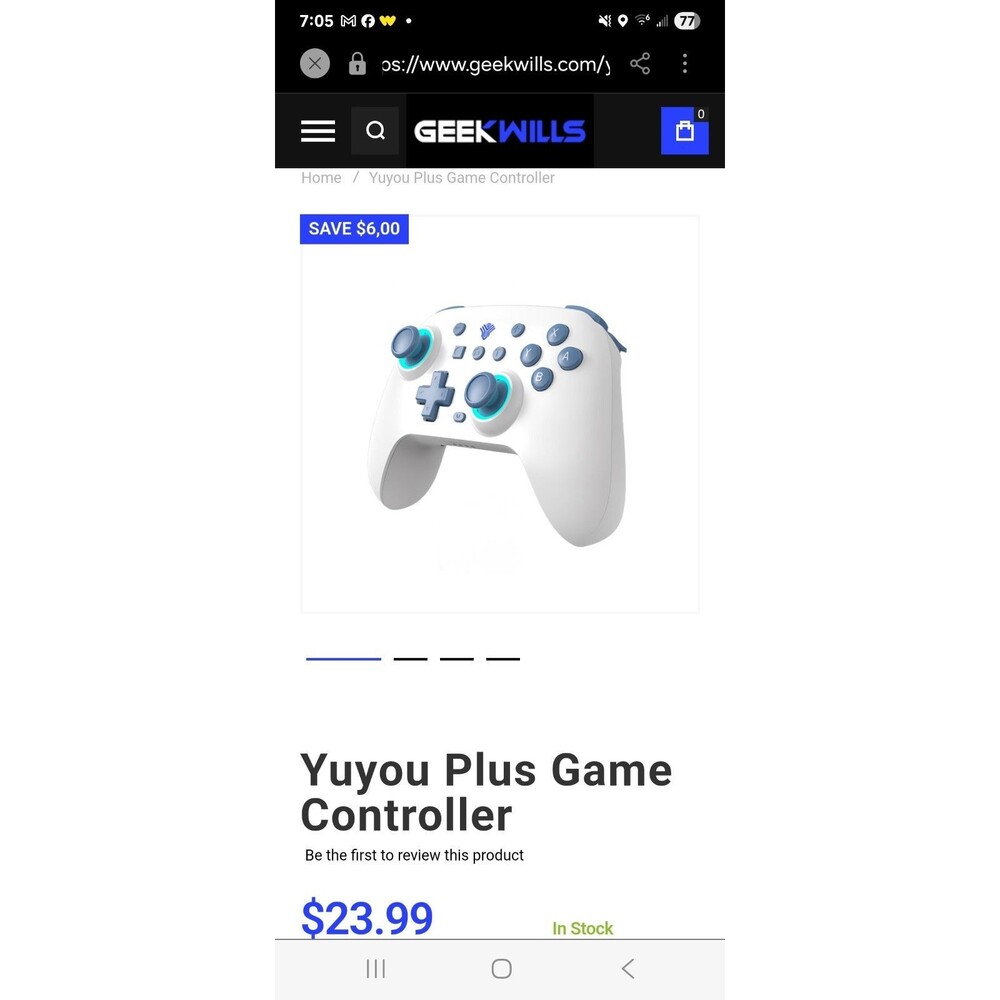 Yoyou Dawn Breaker Gamepad Controller White Wireless Joypad